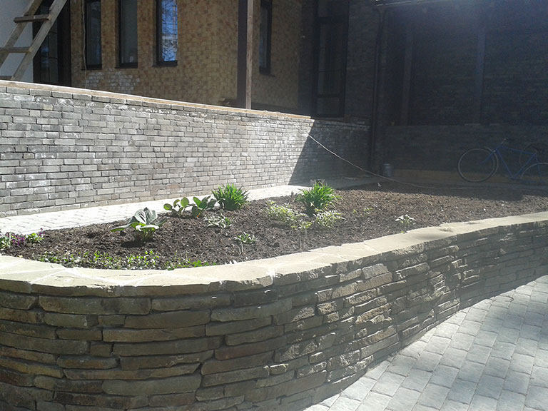 дизайн подпорных стенок